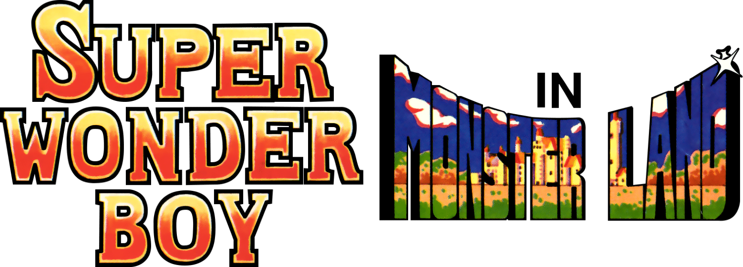 Wonder Boy logo for Commodore 64